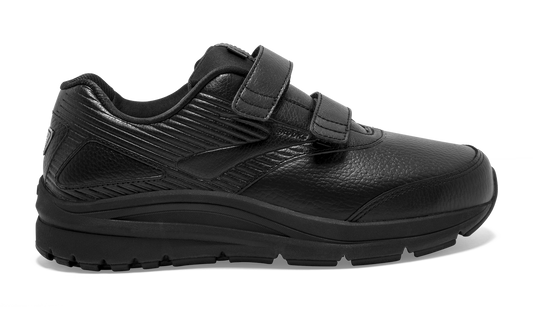 Men's Brooks Addiction Walker V-Strap, Black/Black, 10.5 D Medium