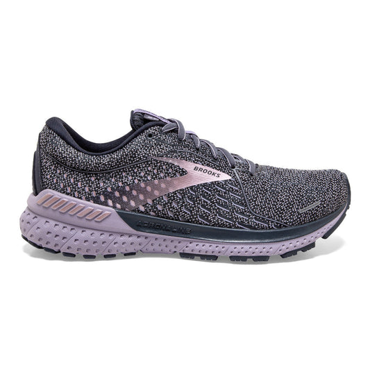 Women's Brooks Adrenaline GTS 21, Ombre/Lavender/Metallic, 8.5 B Medium