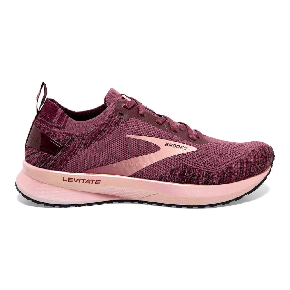 Women's Brooks Levitate 4, Nocturne/Coral/Zinfandel, 11 B Medium