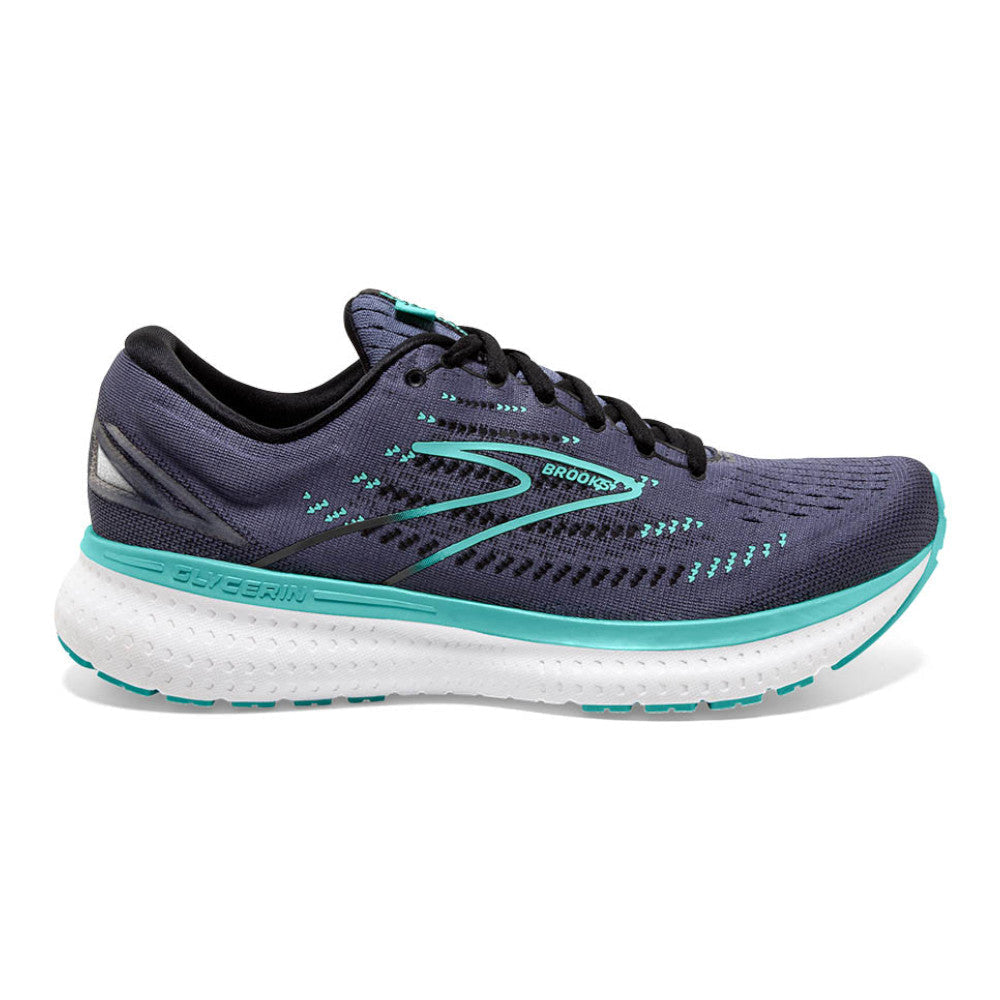 Women's Brooks Glycerin 19, Nightshadow/Black/Blue, 10 B Medium