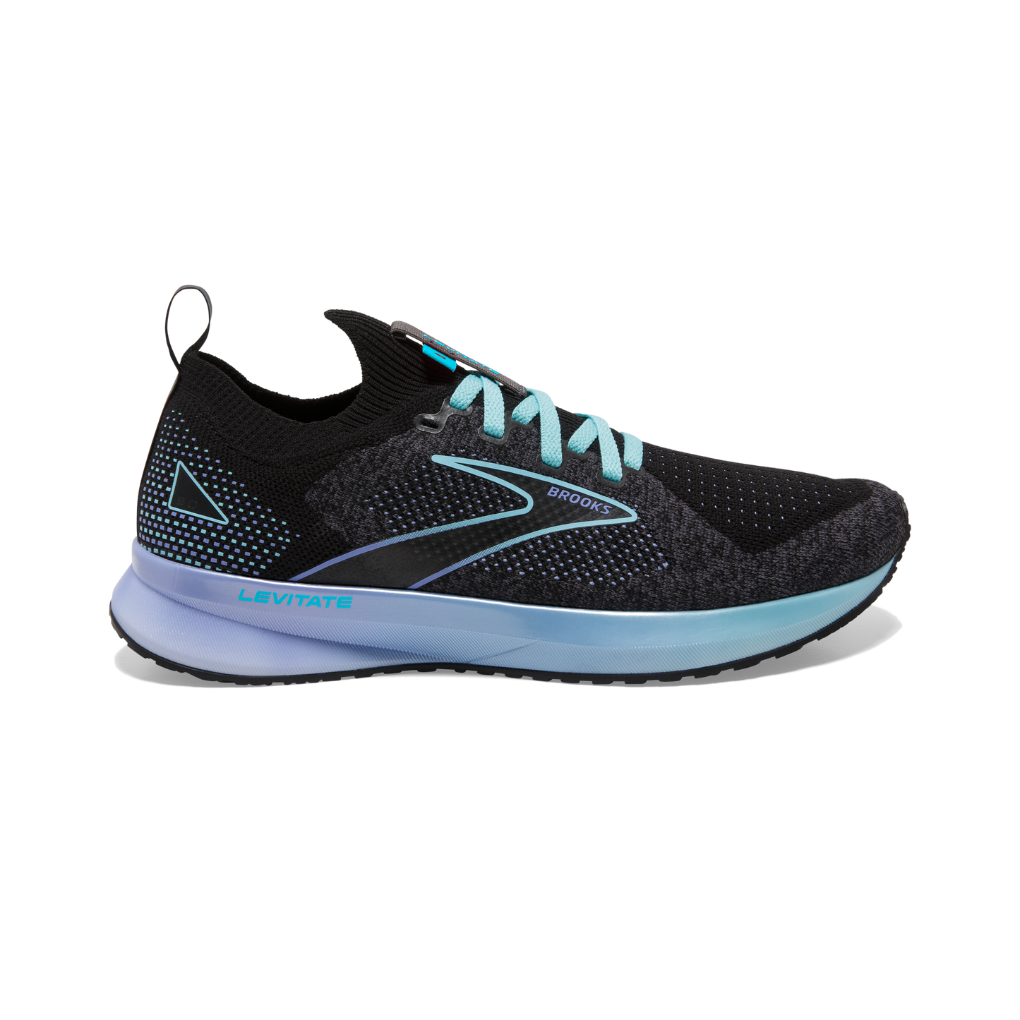 Women's Brooks Levitate Stealthfit 5, Bluefish/Cornflower/Black, 9.5 B Medium