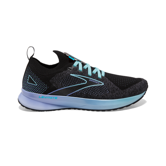 Women's Brooks Levitate Stealthfit 5, Bluefish/Cornflower/Black, 9.5 B Medium