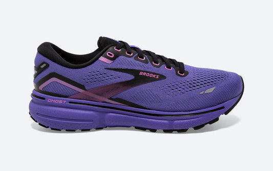 Women's Brooks Ghost 15, Purple/Pink/Black, 11 B Medium