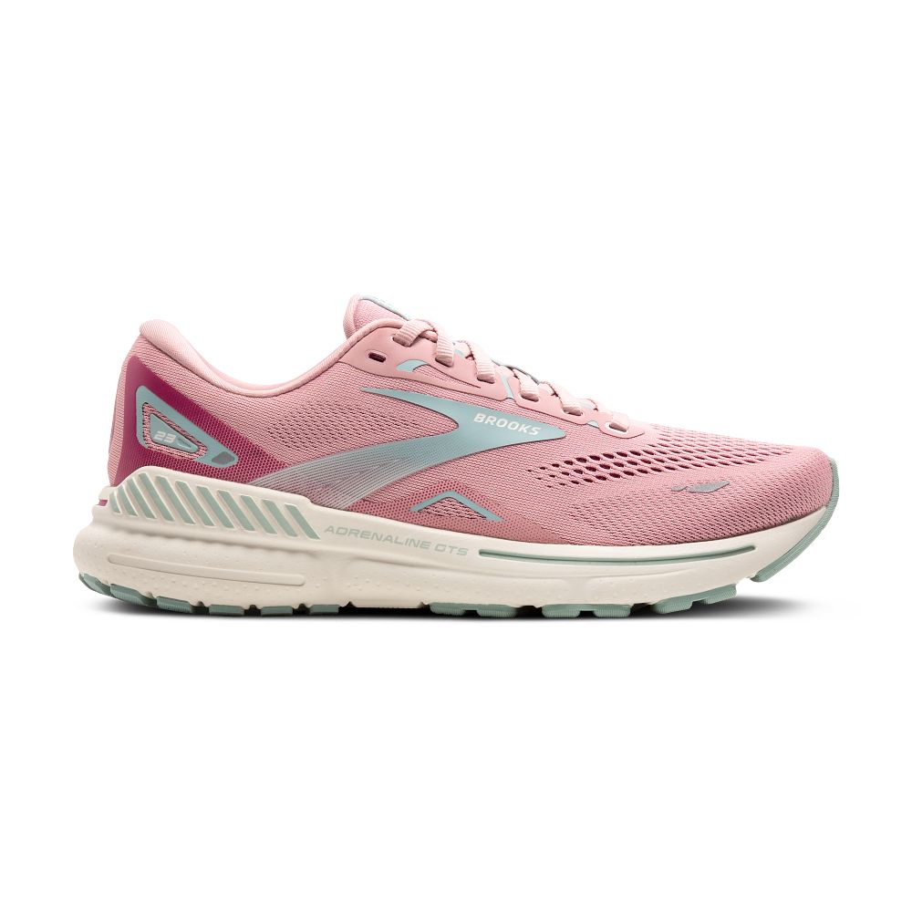 Women's Brooks Adrenaline GTS 23, Zephyr/Blue/Coconut, 6.5 B Medium