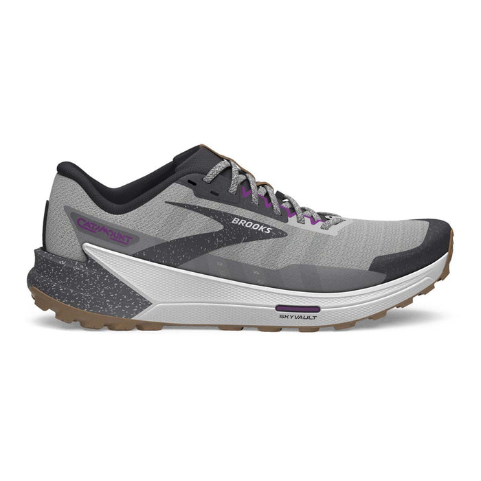 Women's Brooks Catamount 2, Alloy/Oyster/Violet, 9 B Medium