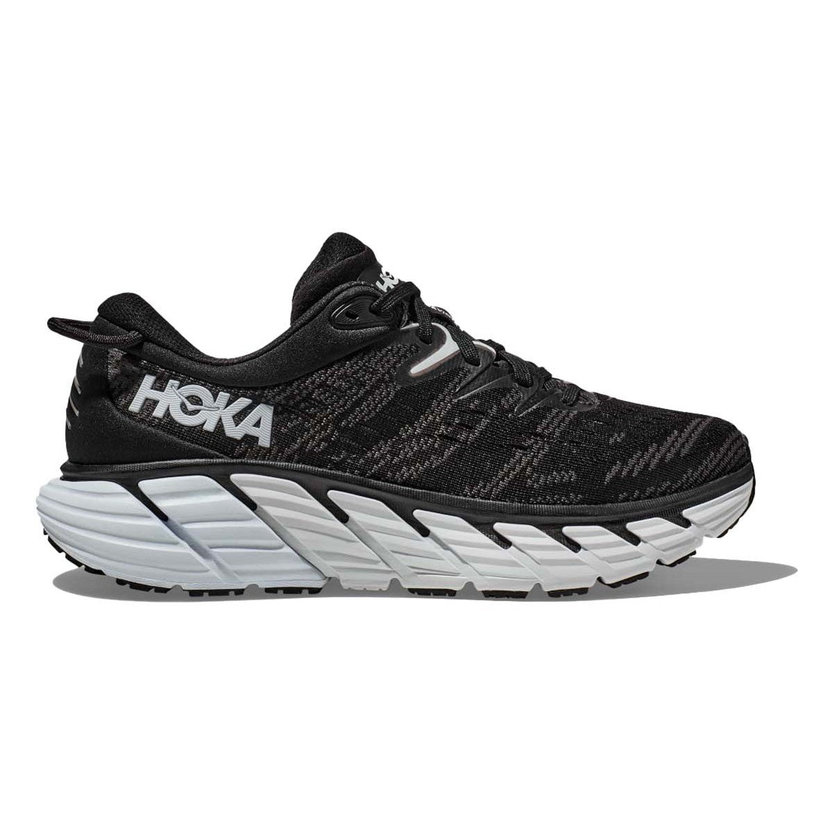 Men's Hoka One One Gaviota 4, Black/White, 10 2E Wide