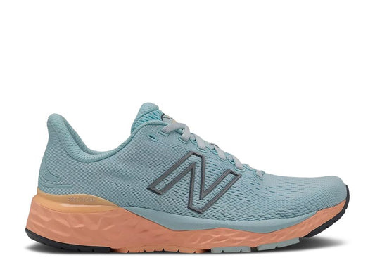 Women's New Balance Fresh Foam 880 v11, Pale Blue Chill/Light Mango, 10.5 B Medium