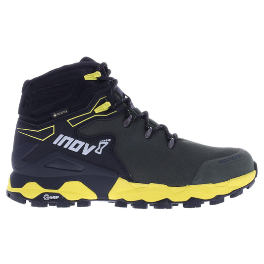 Men's Inov8 Roclite Pro G 400 GTX V2, Olive/Black/Yellow, 12 D Medium