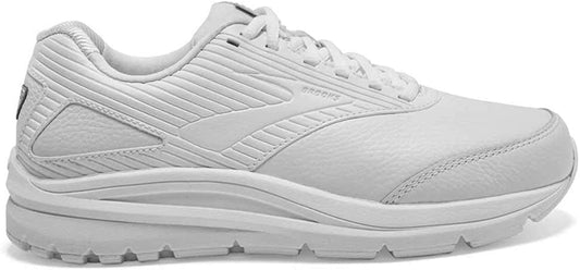 Women's Brooks Addiction Walker 2, White/White, 6.5 B Medium