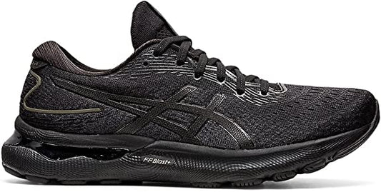 Men's Asics Gel-Nimbus 24, Black/Black, 12.5 D Medium