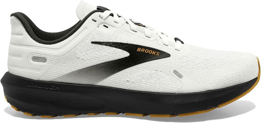 Women's Brooks Launch 9, White/Black/Tan, 9 B Medium