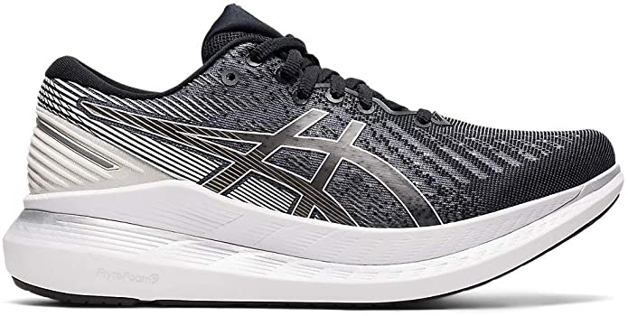 Women's Asics Glideride 2, Black/White, 10 B Medium