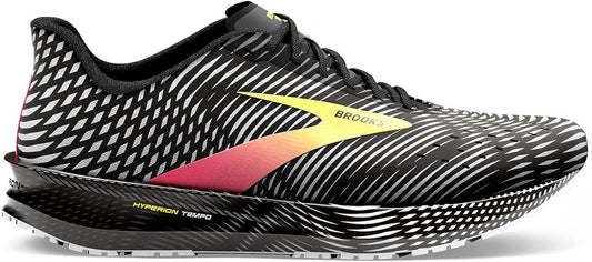 Men's Brooks Hyperion Tempo, Black/Pink/Yellow, 10 D Medium