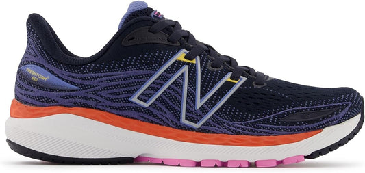 Men's New Balance Fresh Foam X 860v12, Eclipse/Night Sky/Vibrant Orange, 6.5 D Medium