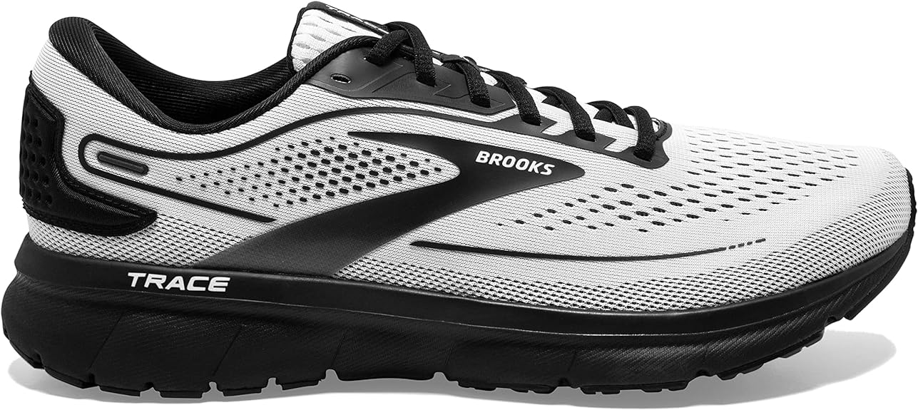 Men's Brooks Trace 2, White/Black, 12.5 D Medium