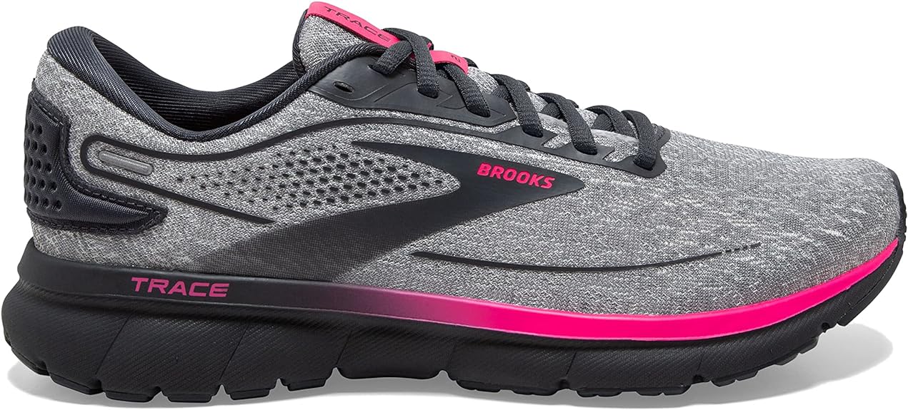 Women's Brooks Trace 2, Oyster/Ebony/Pink, 11 B Medium