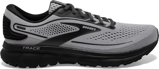 Men's Brooks Trace 2, Alloy/Black/Ebony, 9.5 2E Wide