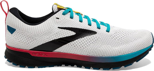 Women's Brooks Revel 5, White/Black/Bluebird, 10 B Medium