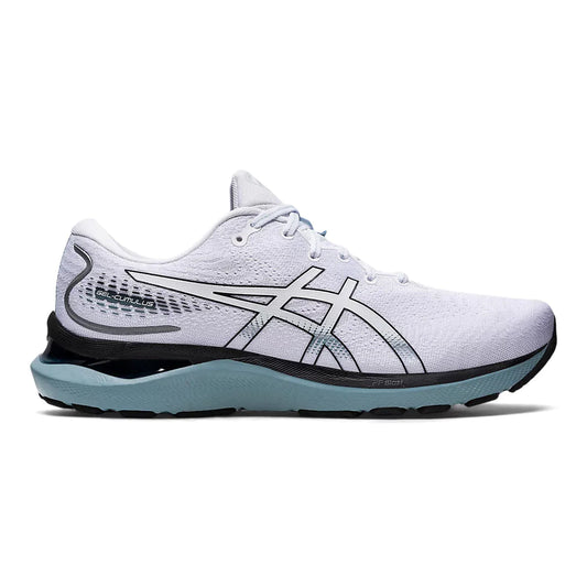 Men's Asics Gel-Cumulus 24, White/Black, 11.5 D Medium
