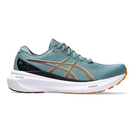 Men's Asics Gel-Kayano 30, Foggy Teal/Bright Orange, 12 D Medium