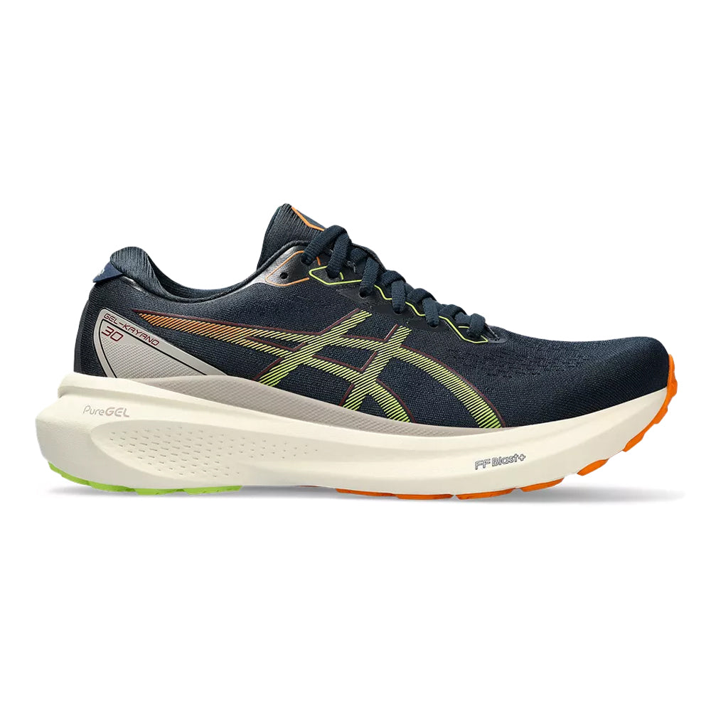 Men's Asics Gel-Kayano 30, French Blue/Neon Lime, 8.5 D Medium