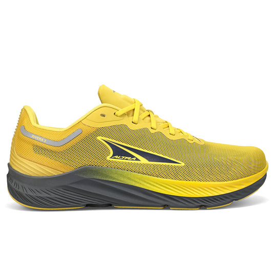 Men's Altra Rivera 3, Gray/Yellow, 9 D Medium