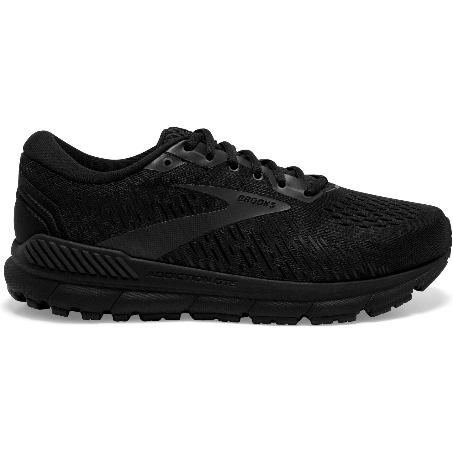 Men's Brooks Addiction GTS 15, Black/Black/Ebony, 13 B Narrow