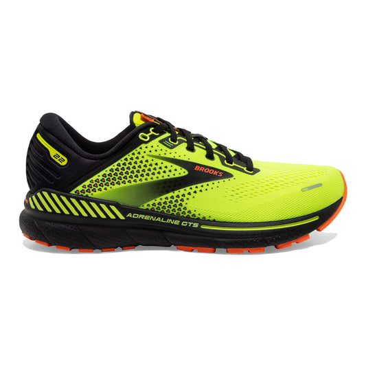 Men's Brooks Adrenaline GTS 22, Nightlife/Black/Flame, 10 D Medium