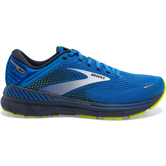 Men's Brooks Adrenaline GTS 22, Blue/India Ink/Nightlife, 12.5 D Medium