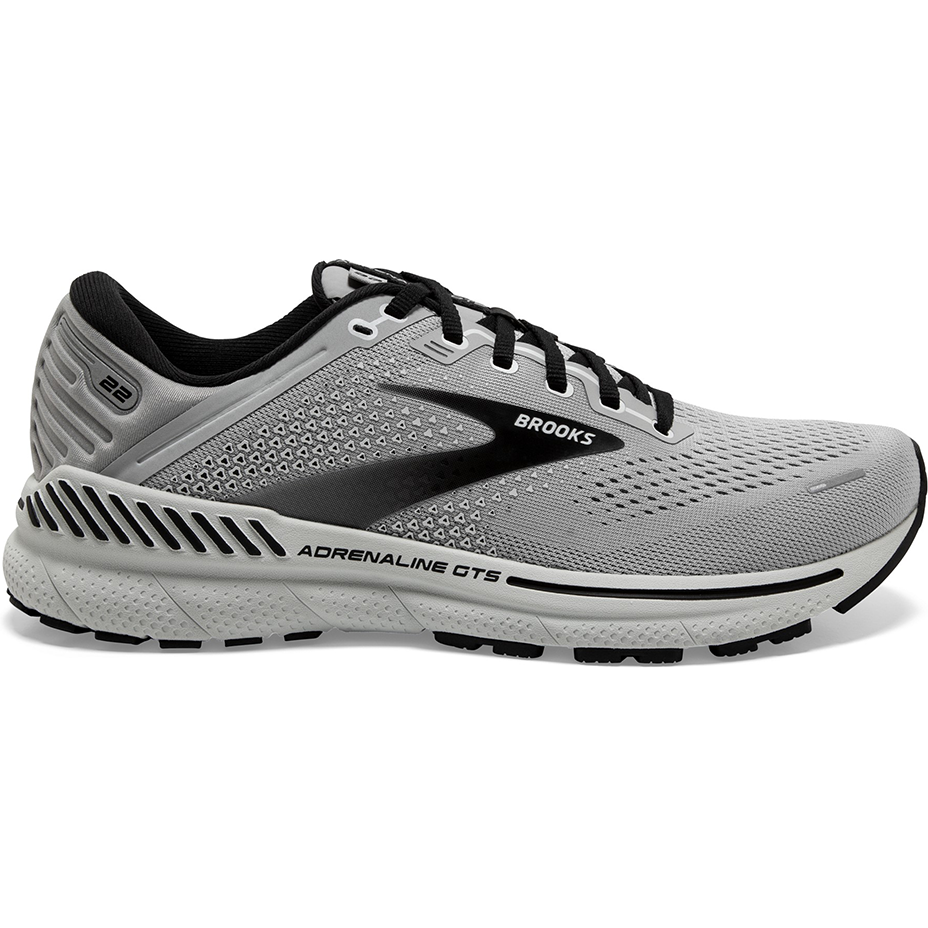 Men's Brooks Adrenaline GTS 22, Alloy/Grey/Black, 12.5 D Medium