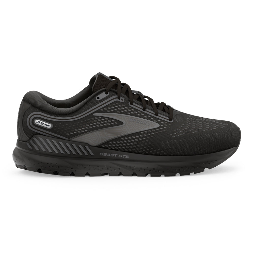 Men's Brooks Beast GTS 23, Black/Gunmetal, 12 4E Extra Wide