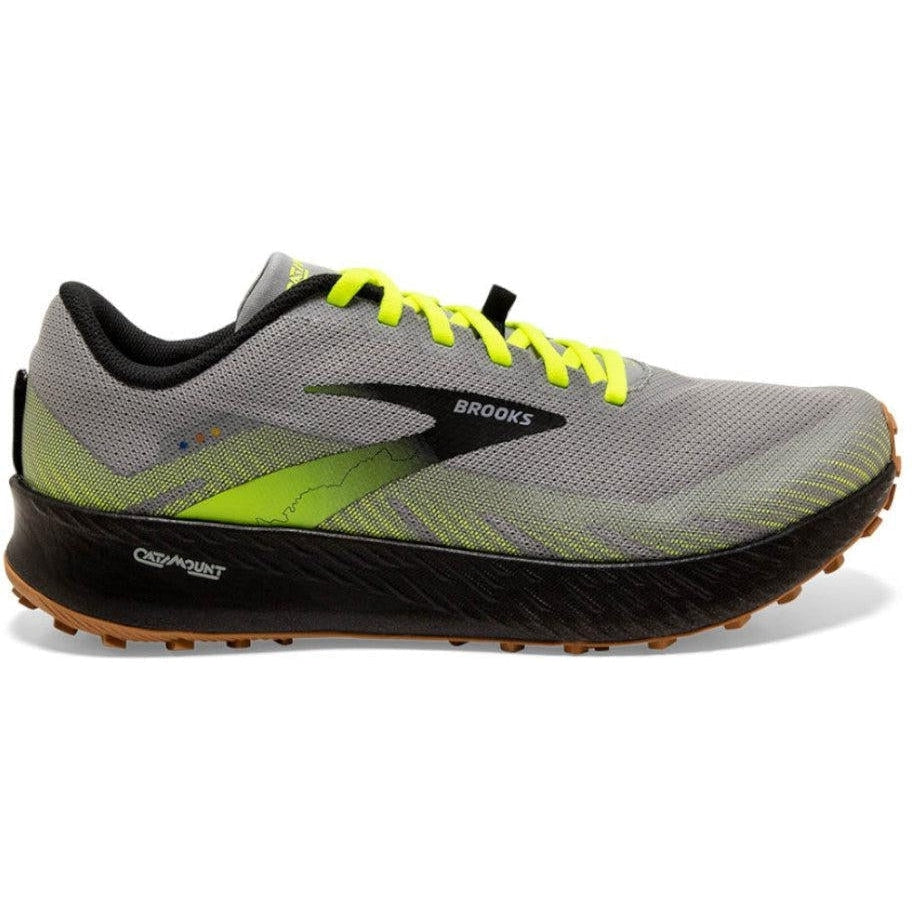 Men's Brooks Catamount, Grey/Nightlife/Black, 12.5 D Medium
