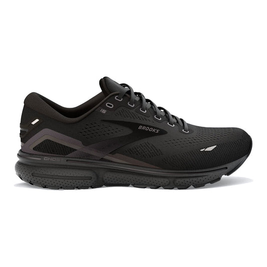 Men's Brooks Ghost 15, Black/Black/Ebony, 11.5 2E Wide