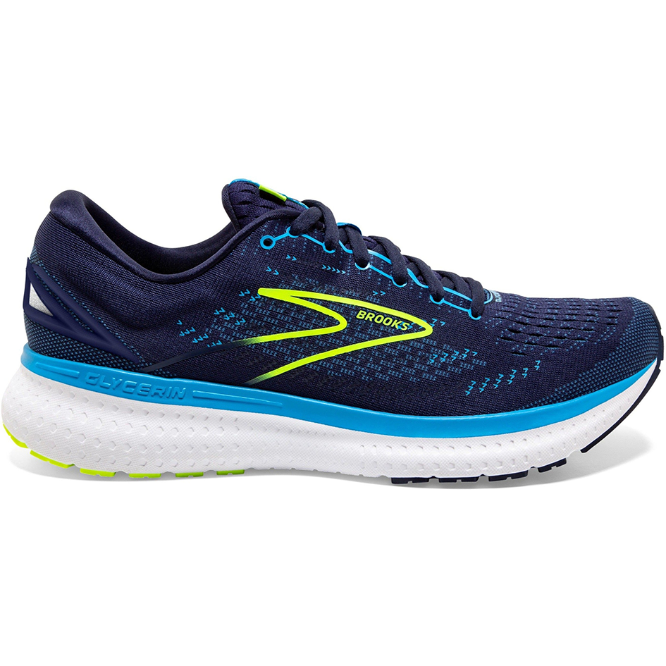 Men's Brooks Glycerin 19, Navy/Blue/Nightlife, 7.5 D Medium