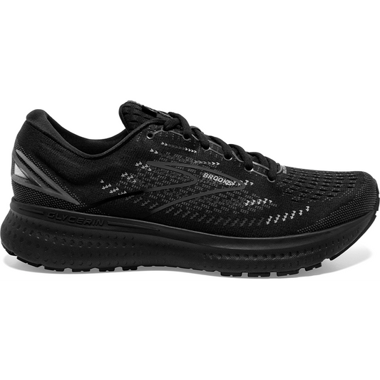 Men's Brooks Glycerin 19, Black/Ebony, 8 D Medium