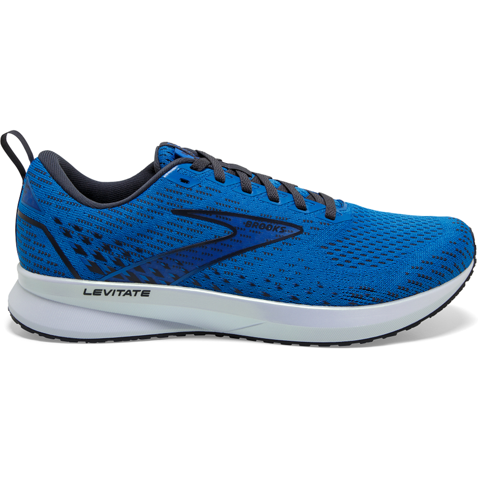 Men's Brooks Levitate 5, Blue/India Ink/White, 9.5 D Medium