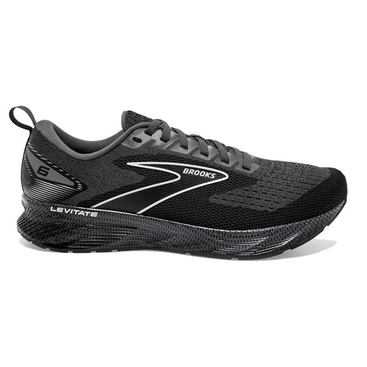 Men's Brooks Levitate 6, Blackened Pearl/Ebony/White, 11.5 D Medium