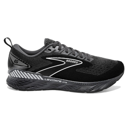 Men's Brooks Levitate GTS 6, Blackened Pearl/Ebony/White, 15 D Medium