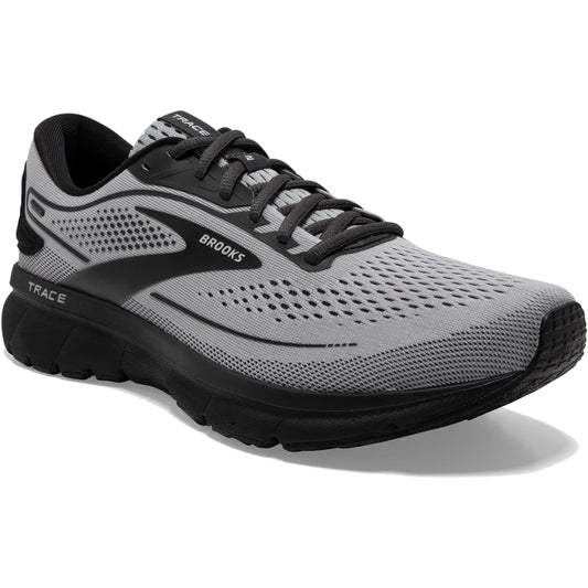 Men's Brooks Trace 2, Alloy/Black/Ebony, 12.5 2E Wide