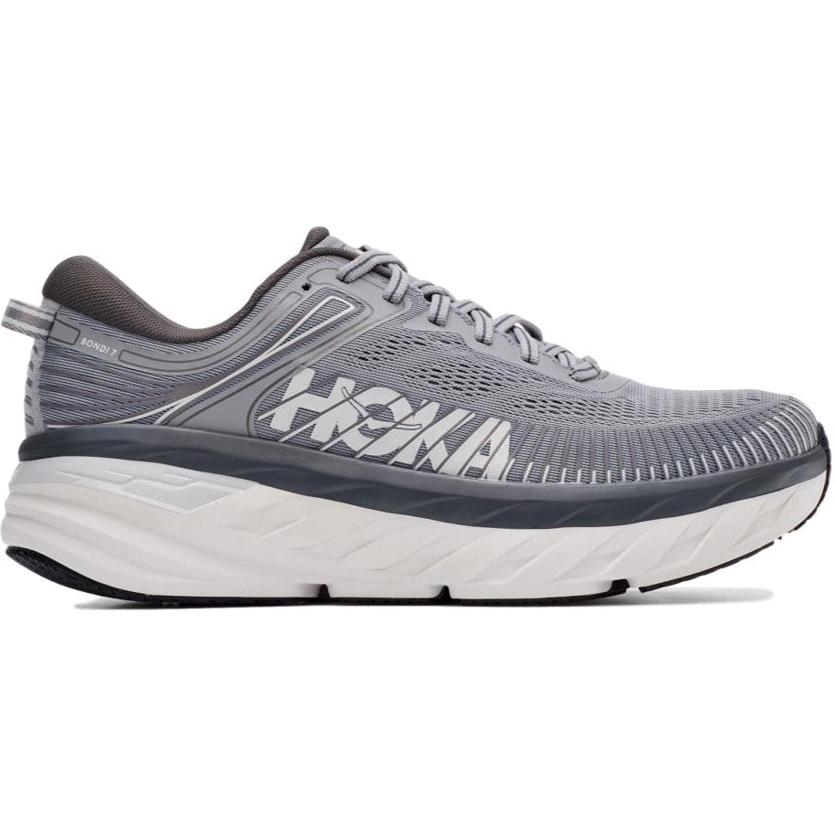 Men's Hoka One One Bondi 7, Wild Dove/Dark Shadow, 11 D Medium