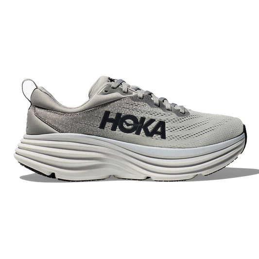 Men's Hoka One One Bondi 8, Sharkskin/Harbor Mist, 9 D Medium
