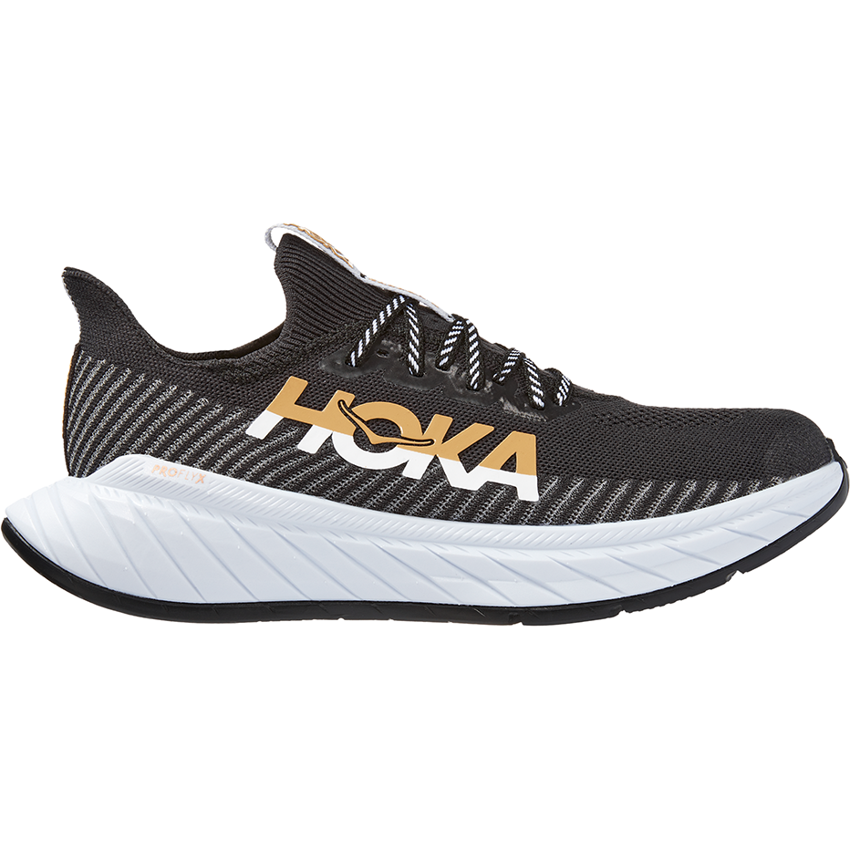 Men's Hoka One One Carbon X 3, Black/White, 11.5 D Medium