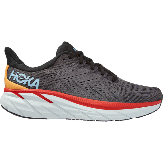 Men's Hoka One One Clifton 8, Anthracite/Castlerock, 8 D Medium