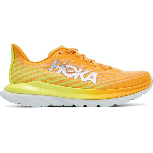 Men's Hoka One One Mach 5, Radiant Yellow/Evening Primrose, 12 D Medium