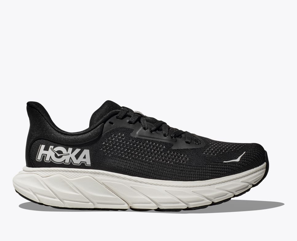 Men's Hoka One One Arahi 7, Black/White, 12 D Medium