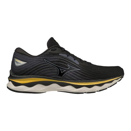 Men's Mizuno Wave Sky 6, Black-Tradewinds, 9 D Medium