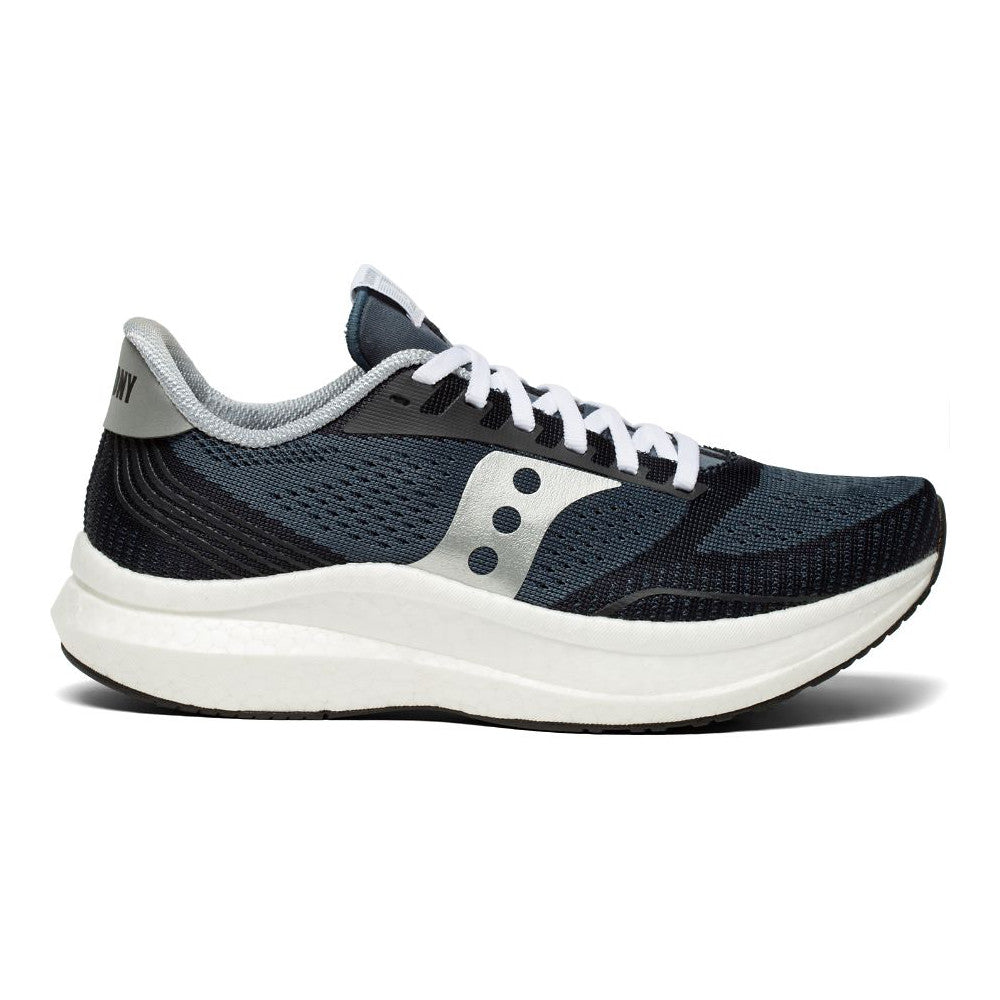 Women's Saucony Endorphin Pro, Icon Pack - Navy/Silver, 7.5 B Medium