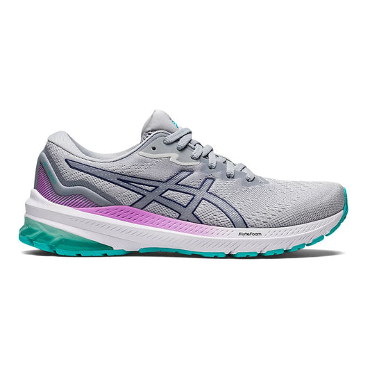 Women's Asics GT-1000 11, Glacier Grey/Dive Blue, 8.5 B Medium