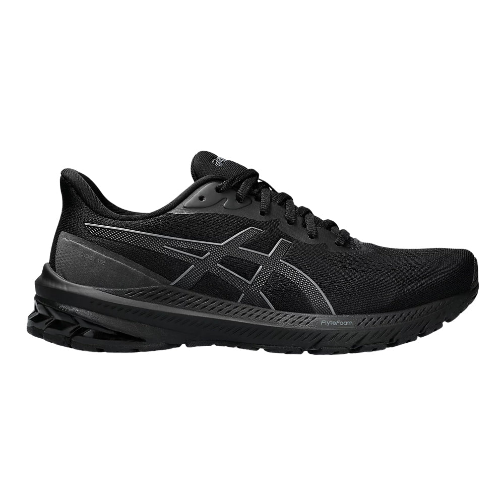 Women's Asics GT-1000 12, Black/Carrier Grey, 9.5 B Medium