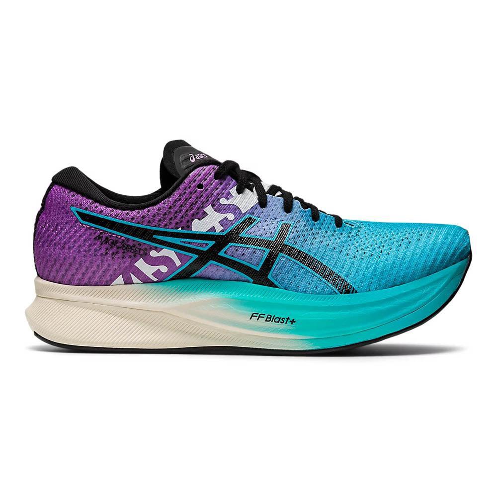 Women's Asics Magic Speed 2 Ekiden, Aquarium/Black, 8.5 B Medium